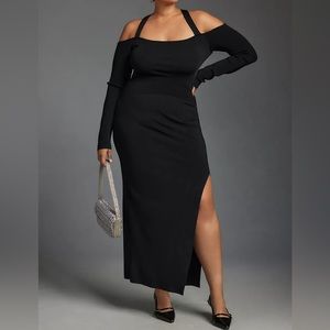 NWT Anthropologie Cold Shoulder Maxi Dress, 1X